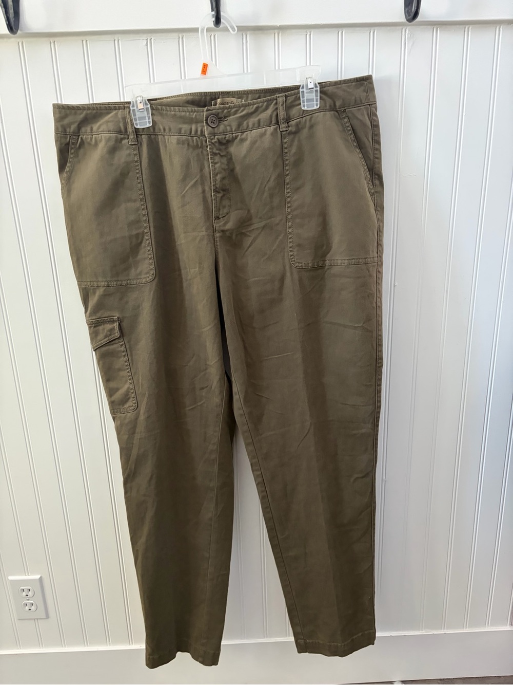 Coldwater Creek Washed Vine Cargo Pants 18W